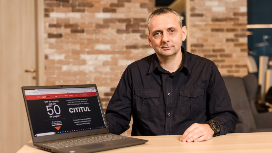 Si Calin de la SpeeRead este unul din #clientiiBTMic